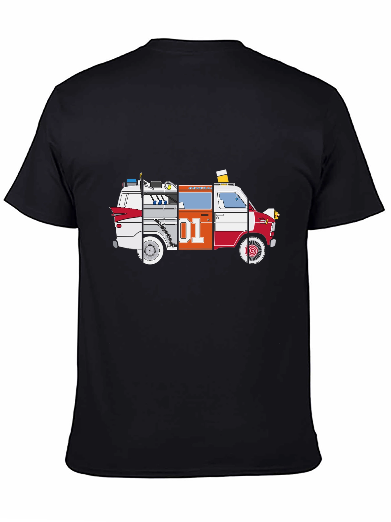 Ghostbusters & Dukes of Hazzard Van Graphic Tee