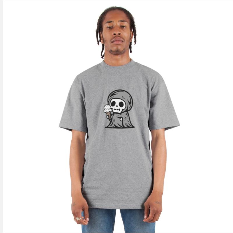 Angel of Death Skeleton Vanilla Ice Cream Cone