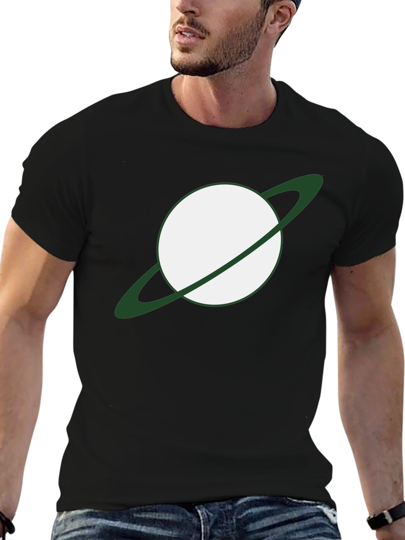 Saturn Graphic Tee - Cool Space Design