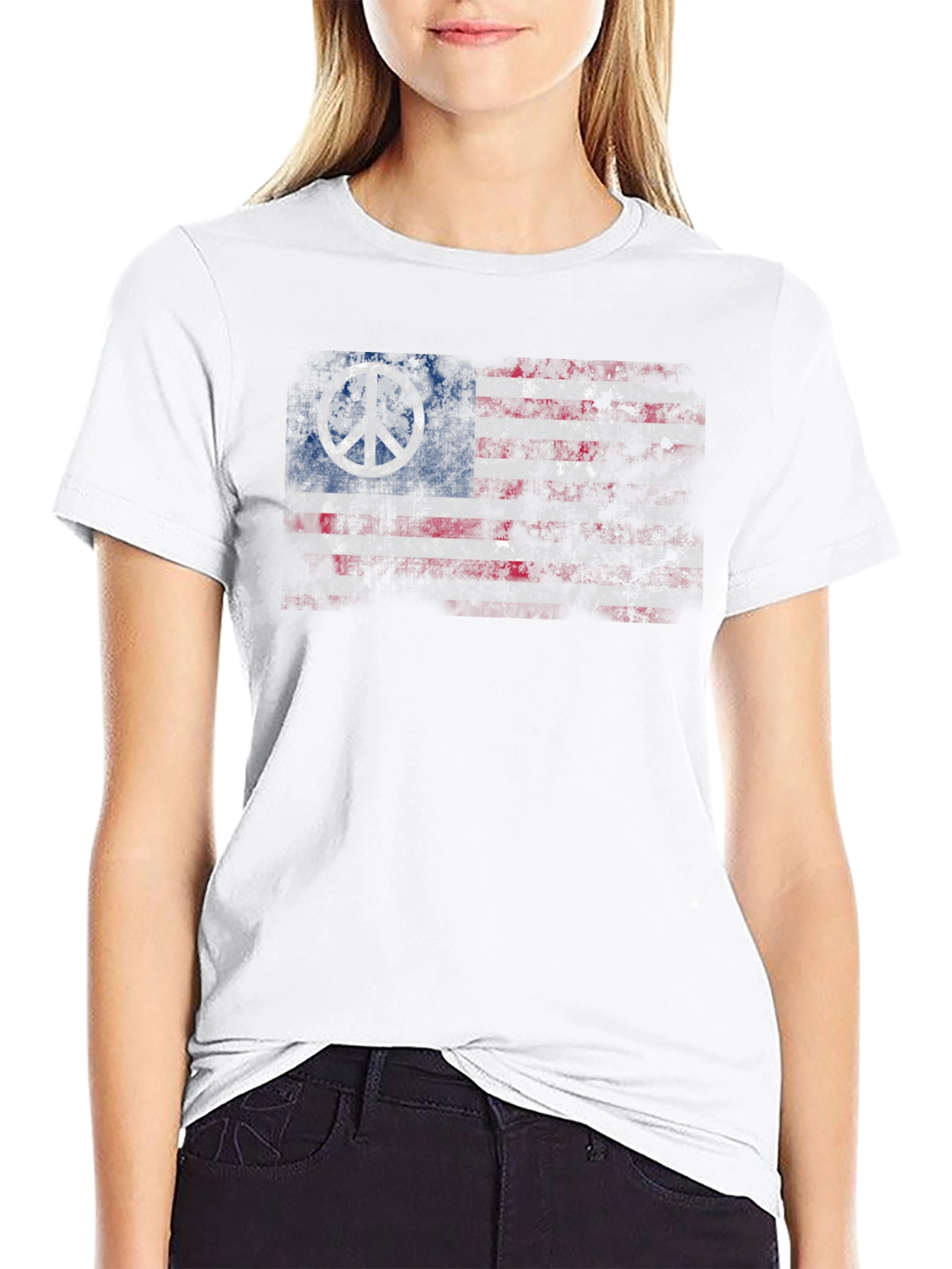 Peace Flag Graphic T-Shirt