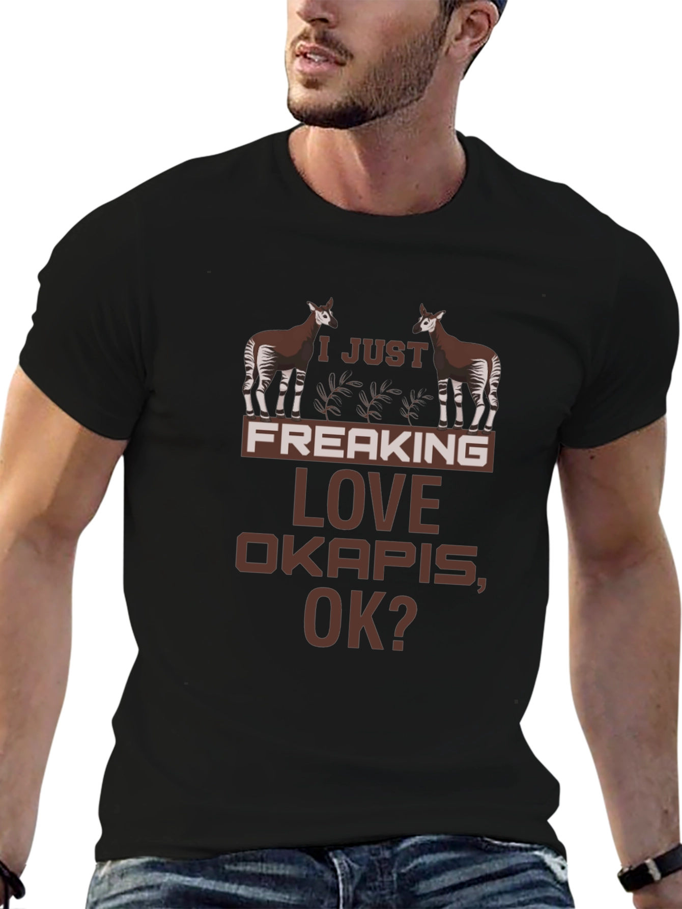 I Love Okapis Graphic T-Shirt