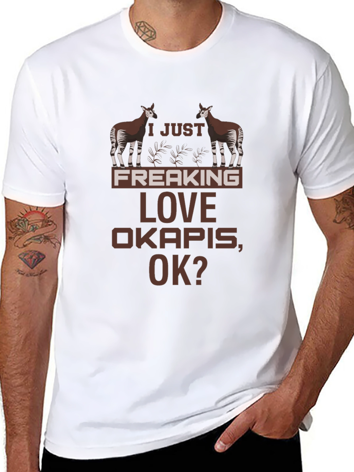 I Love Okapis Graphic T-Shirt