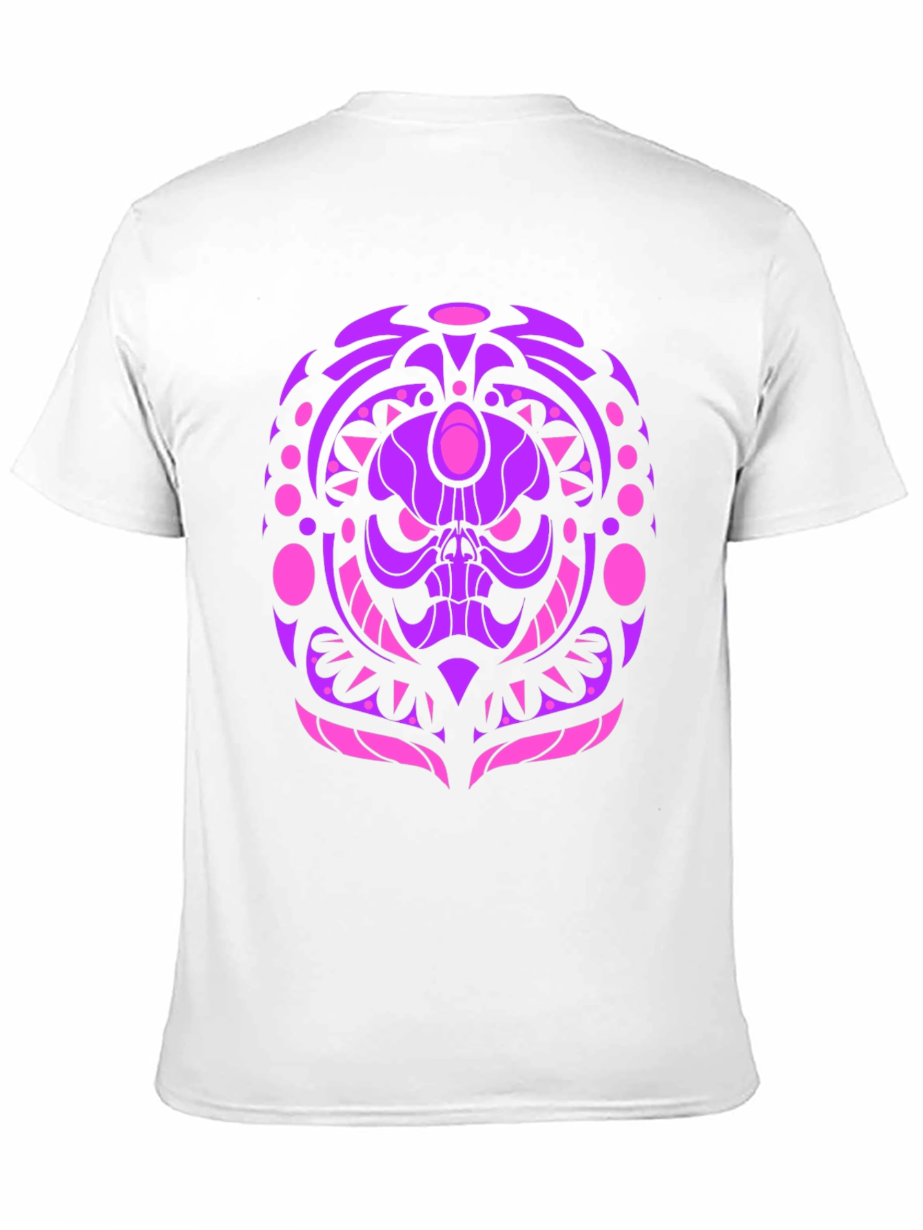 Skull Mandala Graphic Tee - Black Cotton Shirt