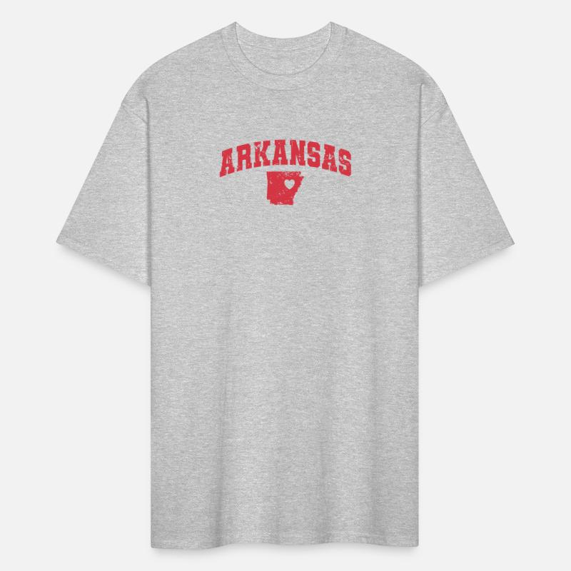 Arkansas Map with Heart USA America