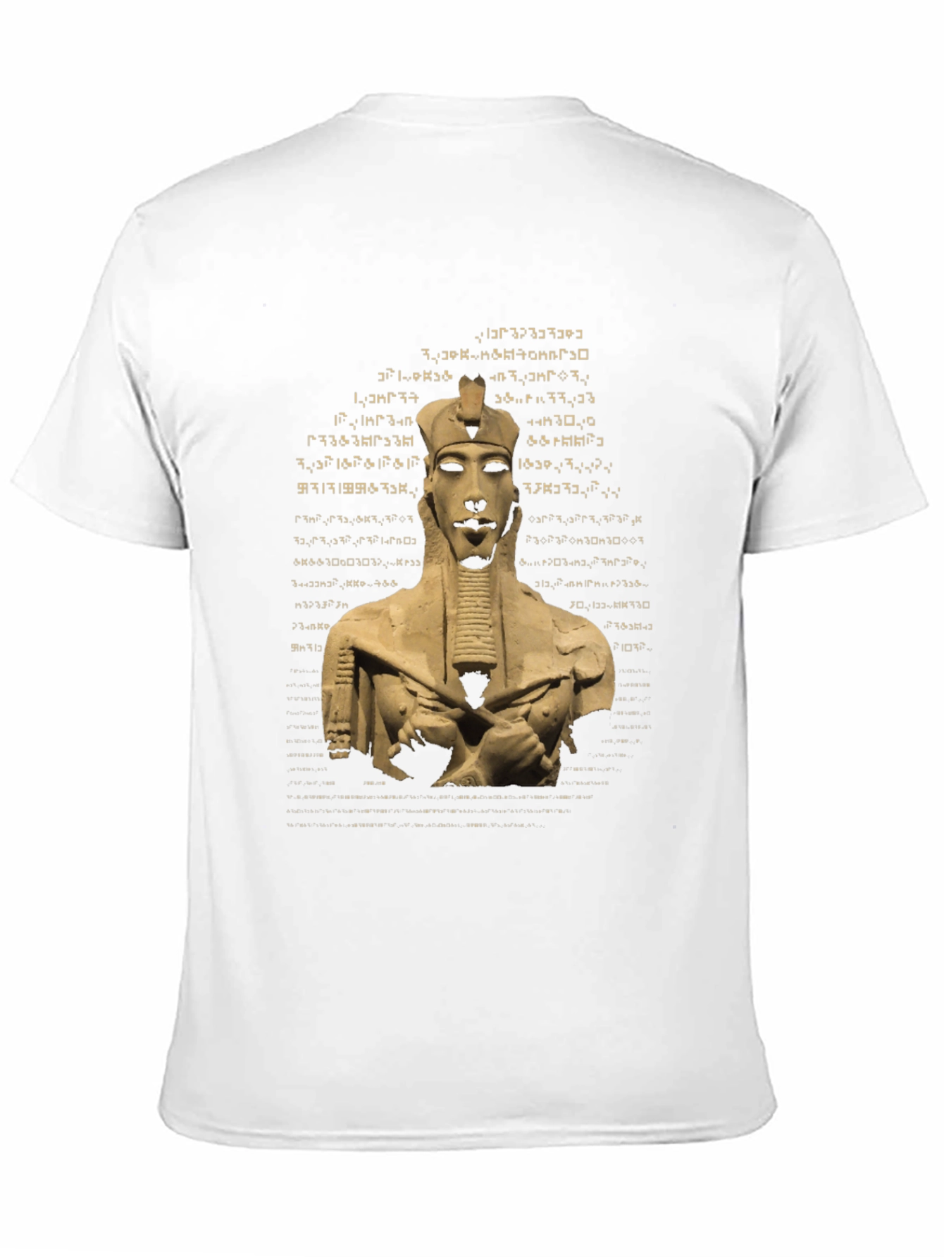 Egyptian Pharaoh Print T-Shirt - Black