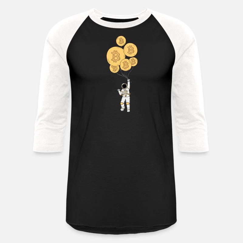 Astronaut Bitcoin Balloon Stock Market Trader