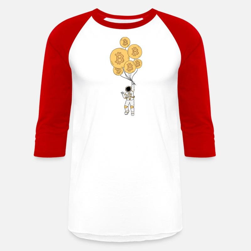 Astronaut Bitcoin Balloon Stock Market Trader