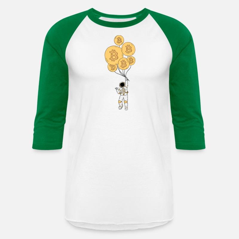 Astronaut Bitcoin Balloon Stock Market Trader