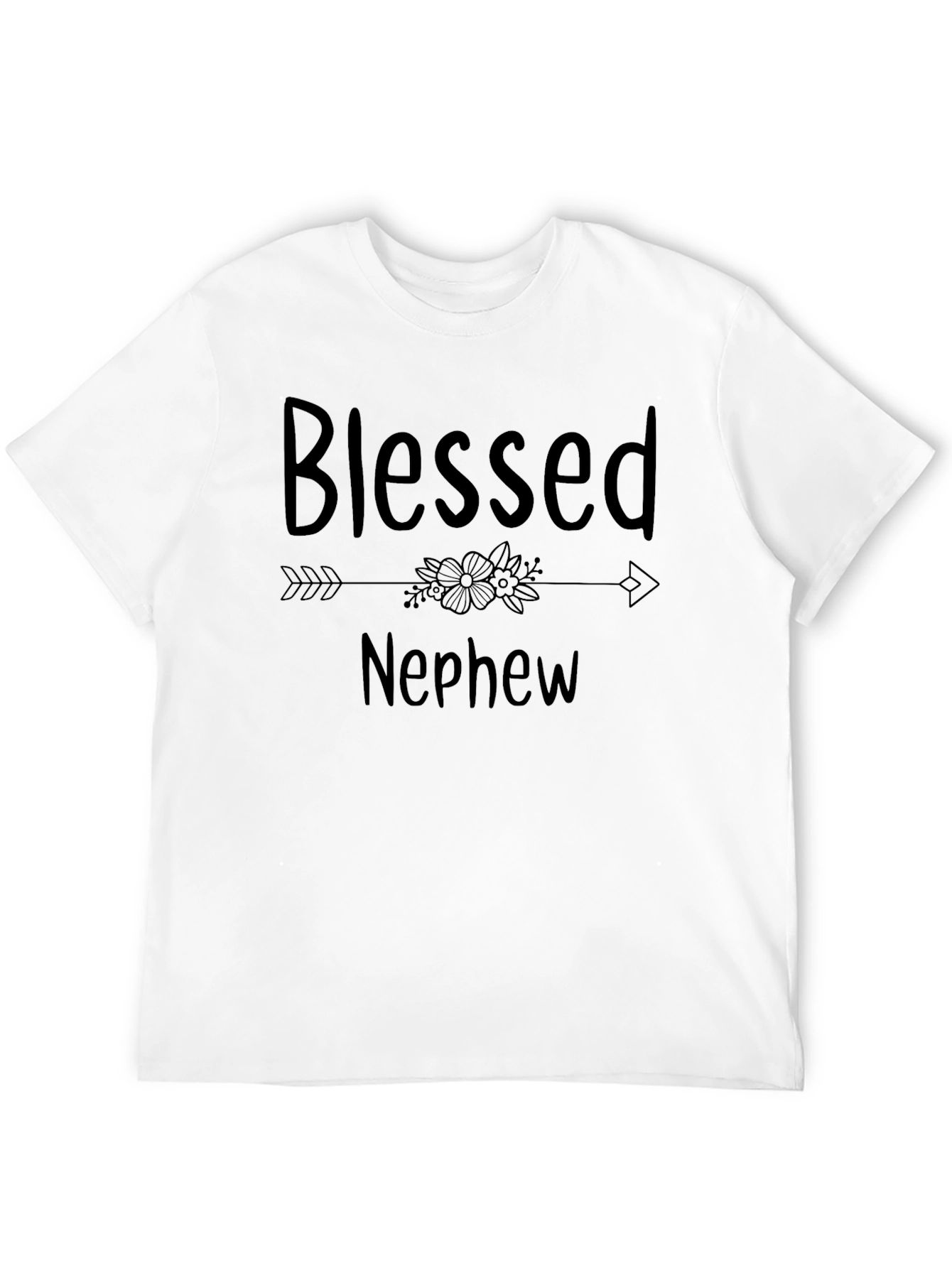 Blessed Nephew Graphic Tee - Black
