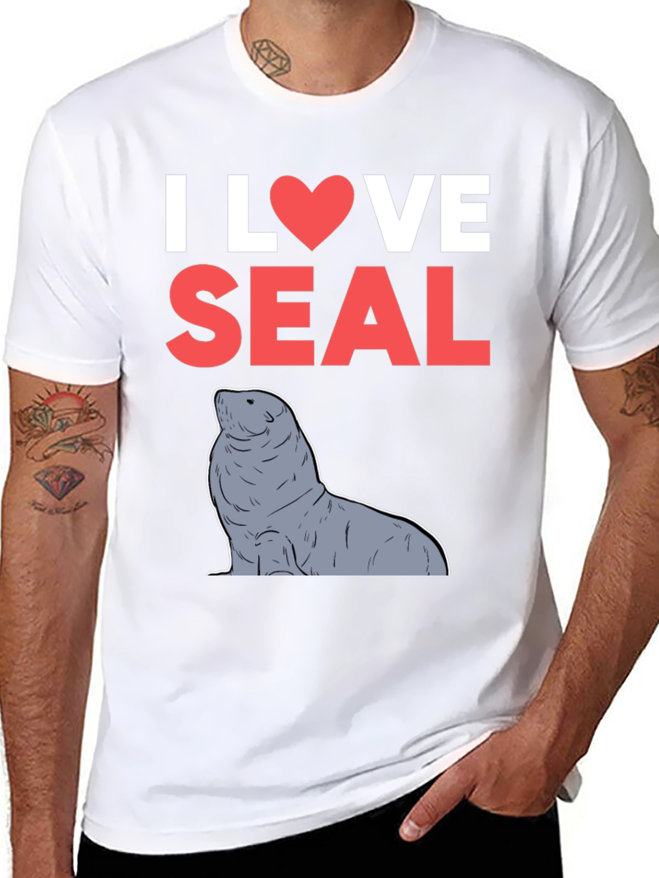 I Love Seal Graphic T-Shirt