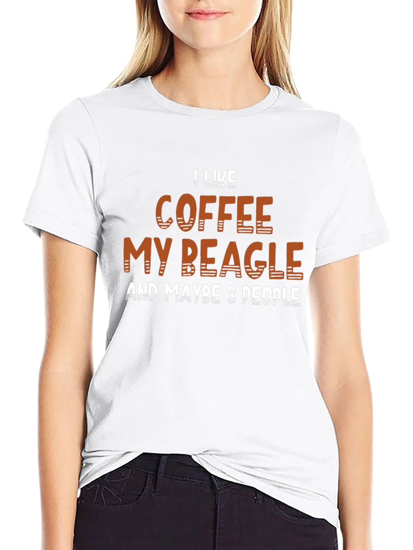 Coffee Beagle Funny Graphic T-Shirt