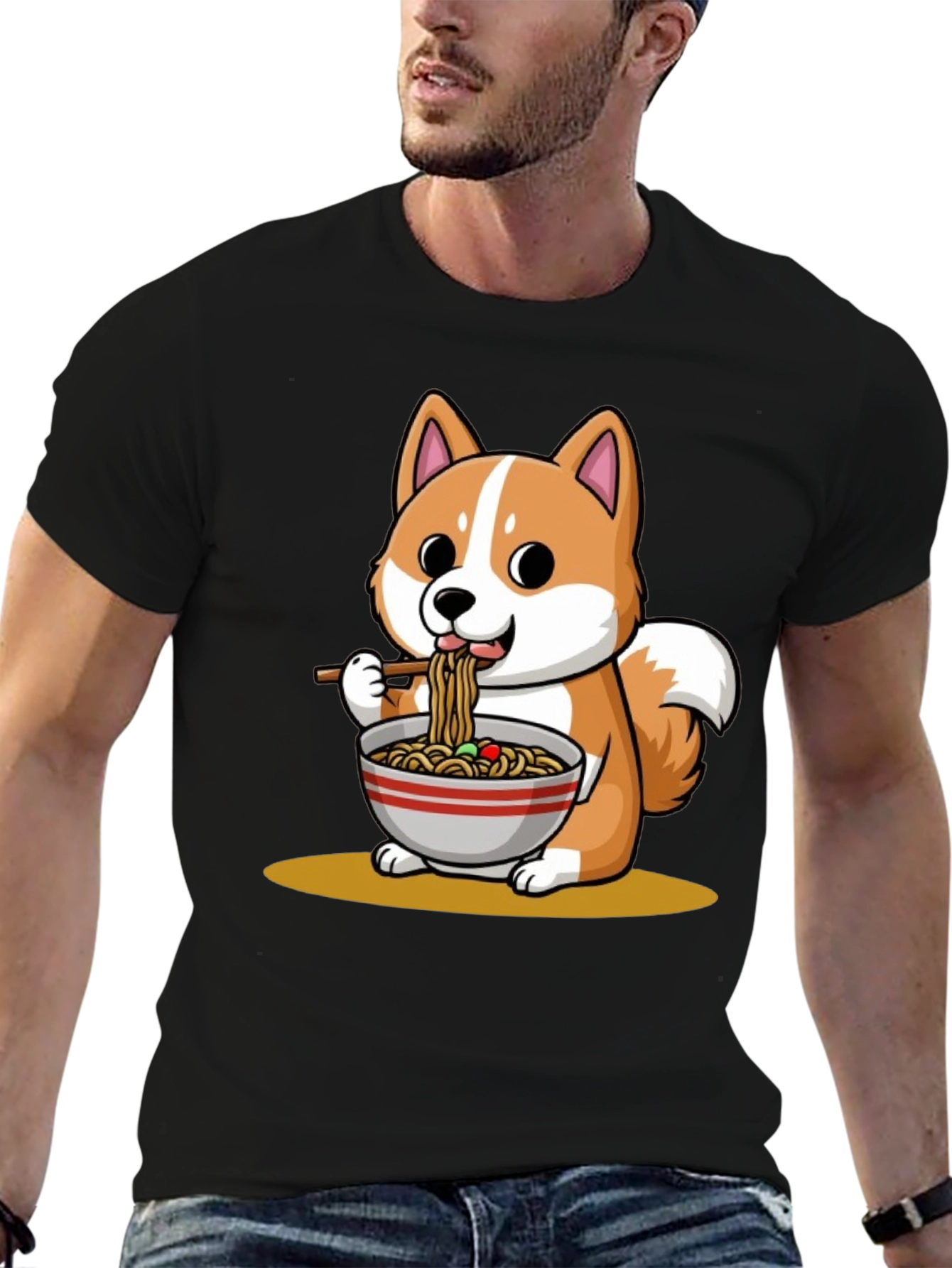 Shiba Inu Ramen T-Shirt - Cute Anime Dog Tee