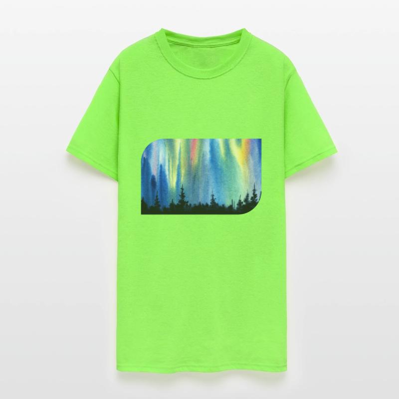 Aurora Borealis Forest Polar Lights