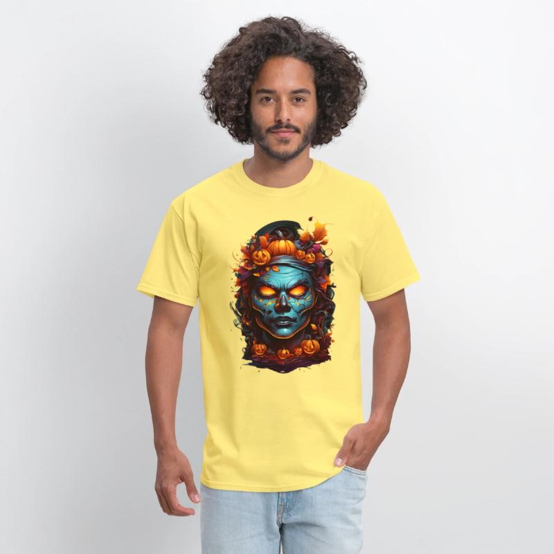 Autumn Witch with Fiery Eyes