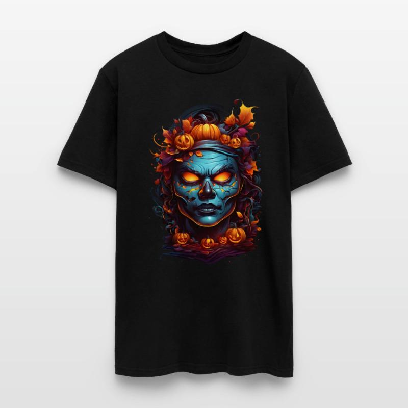 Autumn Witch with Fiery Eyes