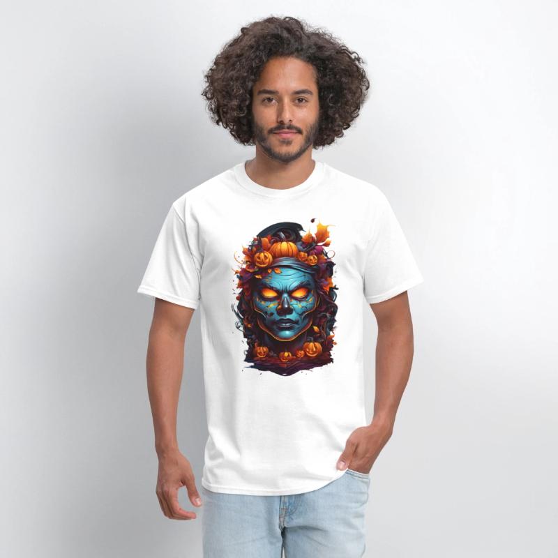 Autumn Witch with Fiery Eyes