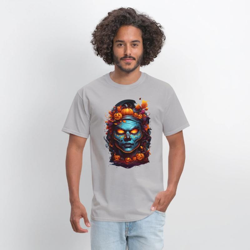 Autumn Witch with Fiery Eyes