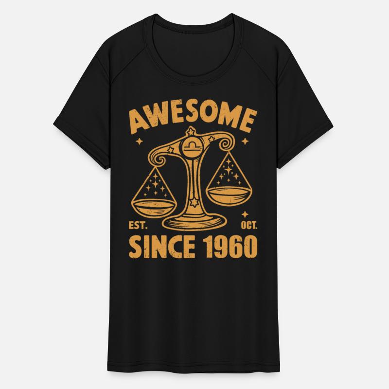 Awesome Since 1960 Libra Zodiac Birthday October