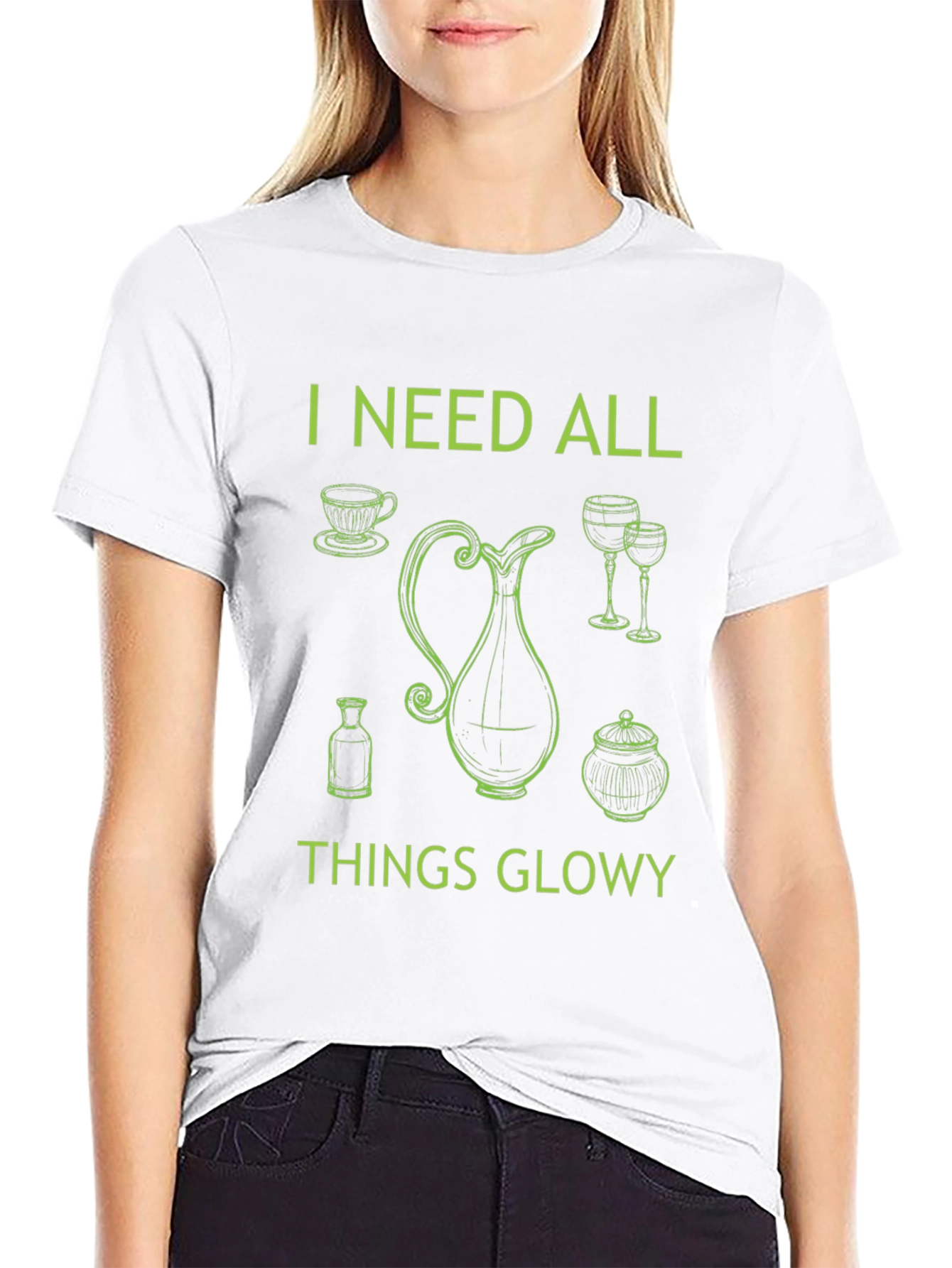I Need All Things Glowy T-Shirt - Black