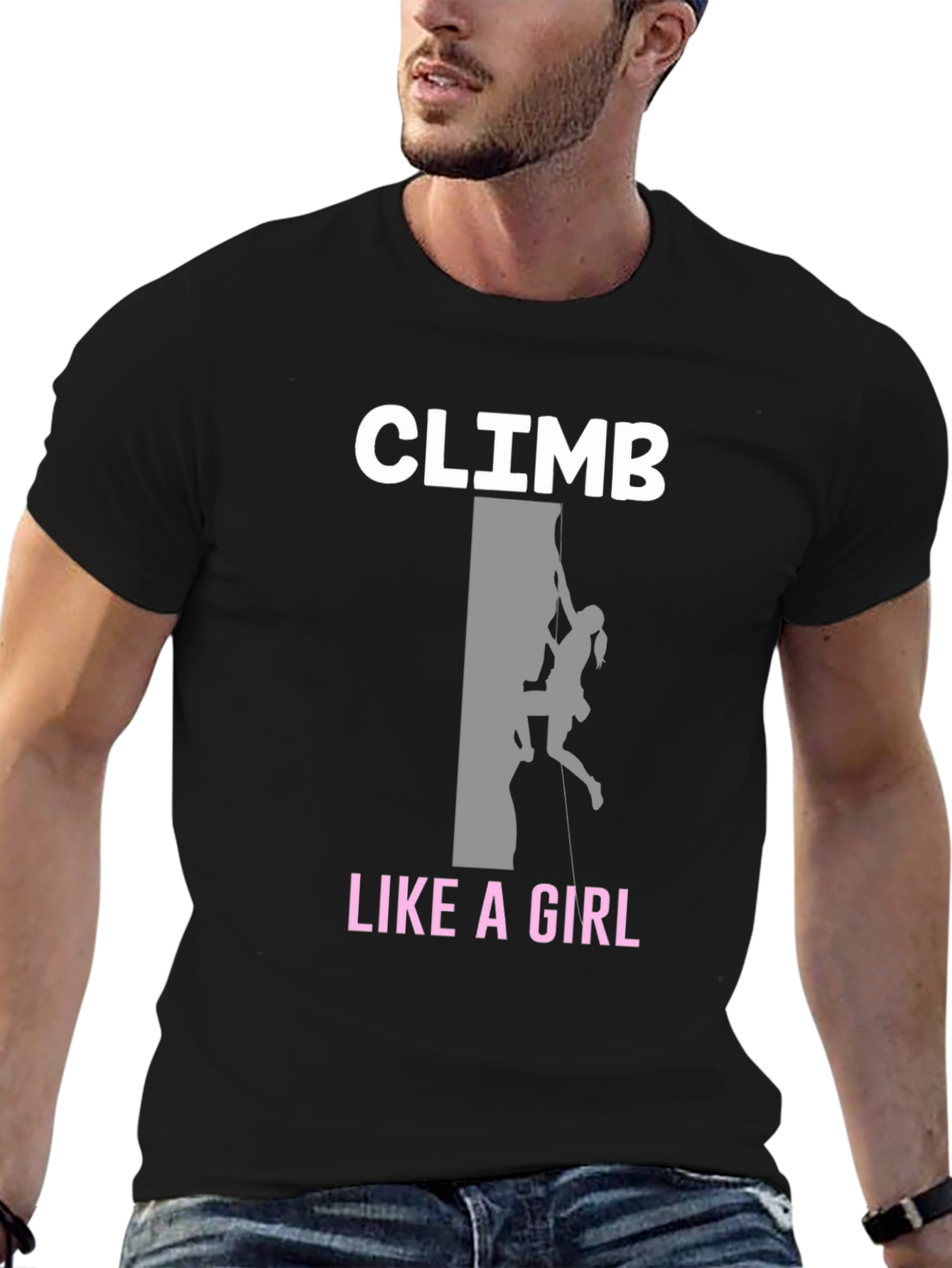 Climb Like A Girl T-Shirt - Rock Climbing Tee