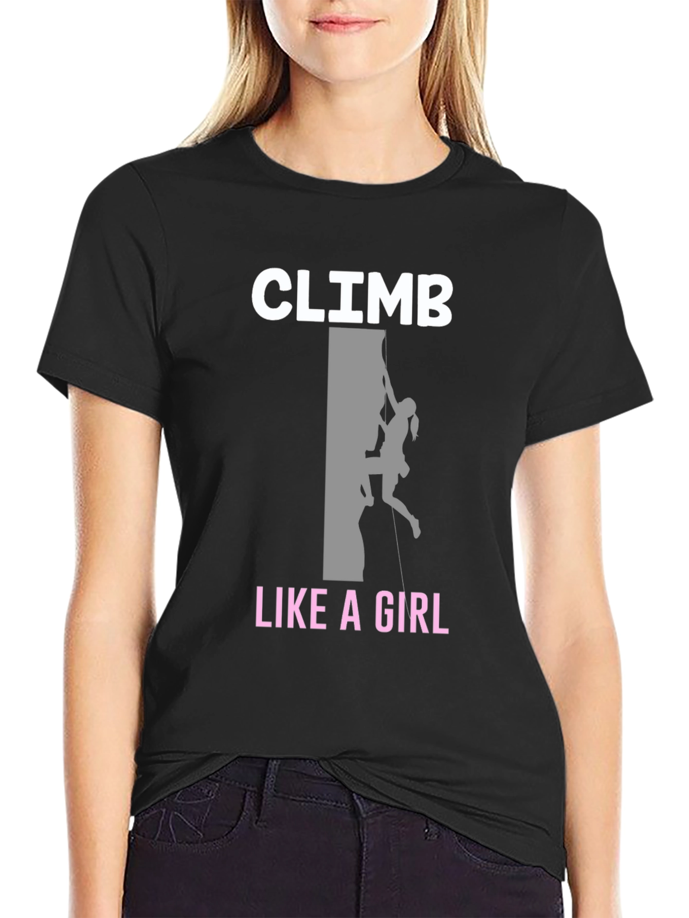 Climb Like A Girl T-Shirt - Rock Climbing Tee
