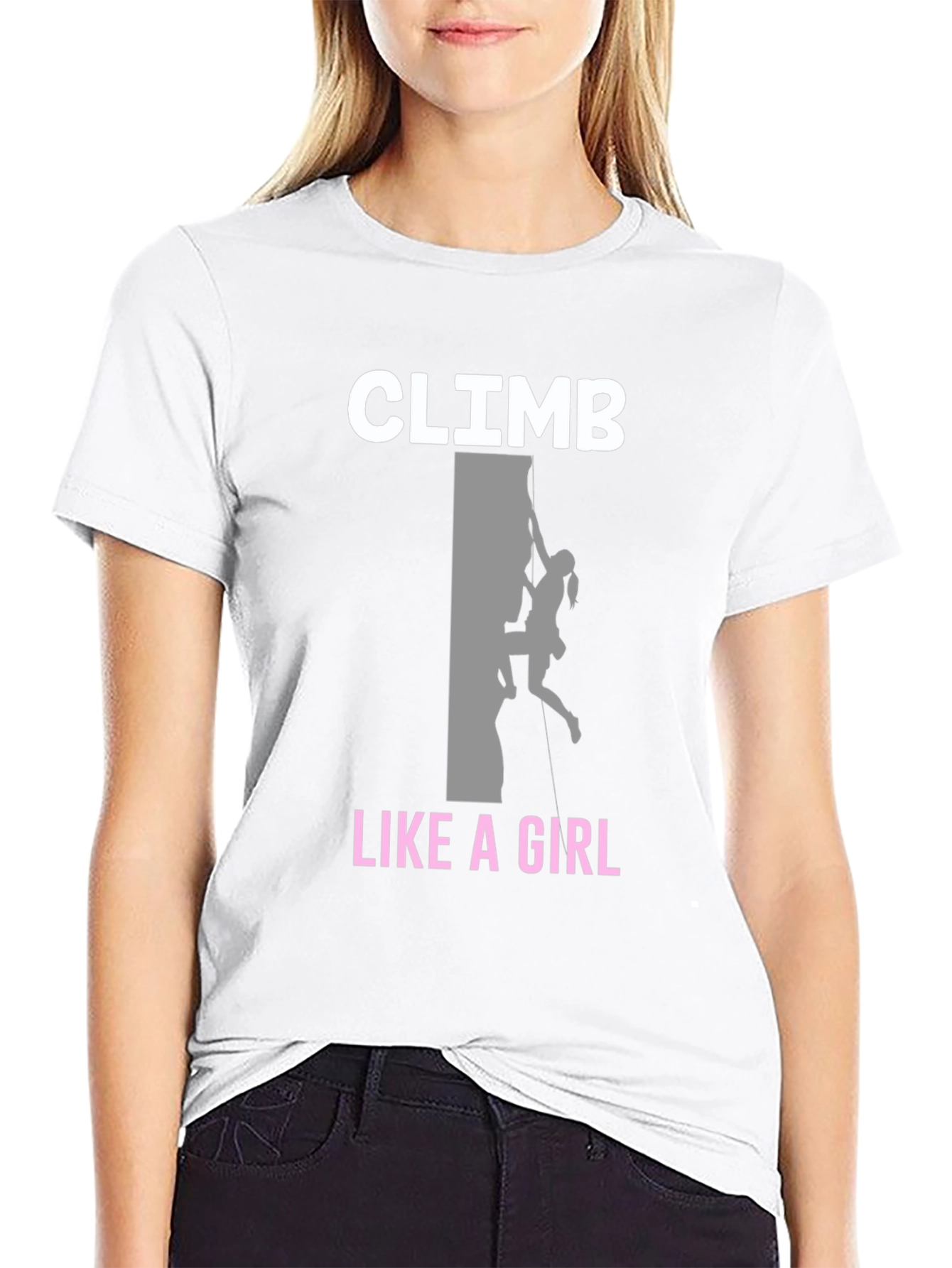 Climb Like A Girl T-Shirt - Rock Climbing Tee