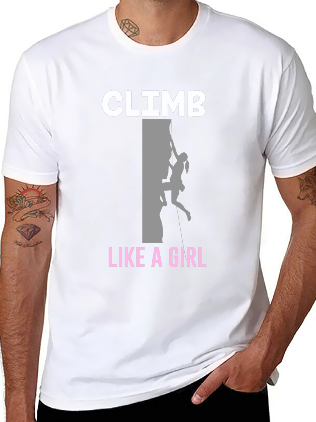Climb Like A Girl T-Shirt - Rock Climbing Tee