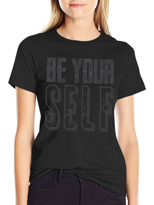 Be Yourself Graphic Tee - Black