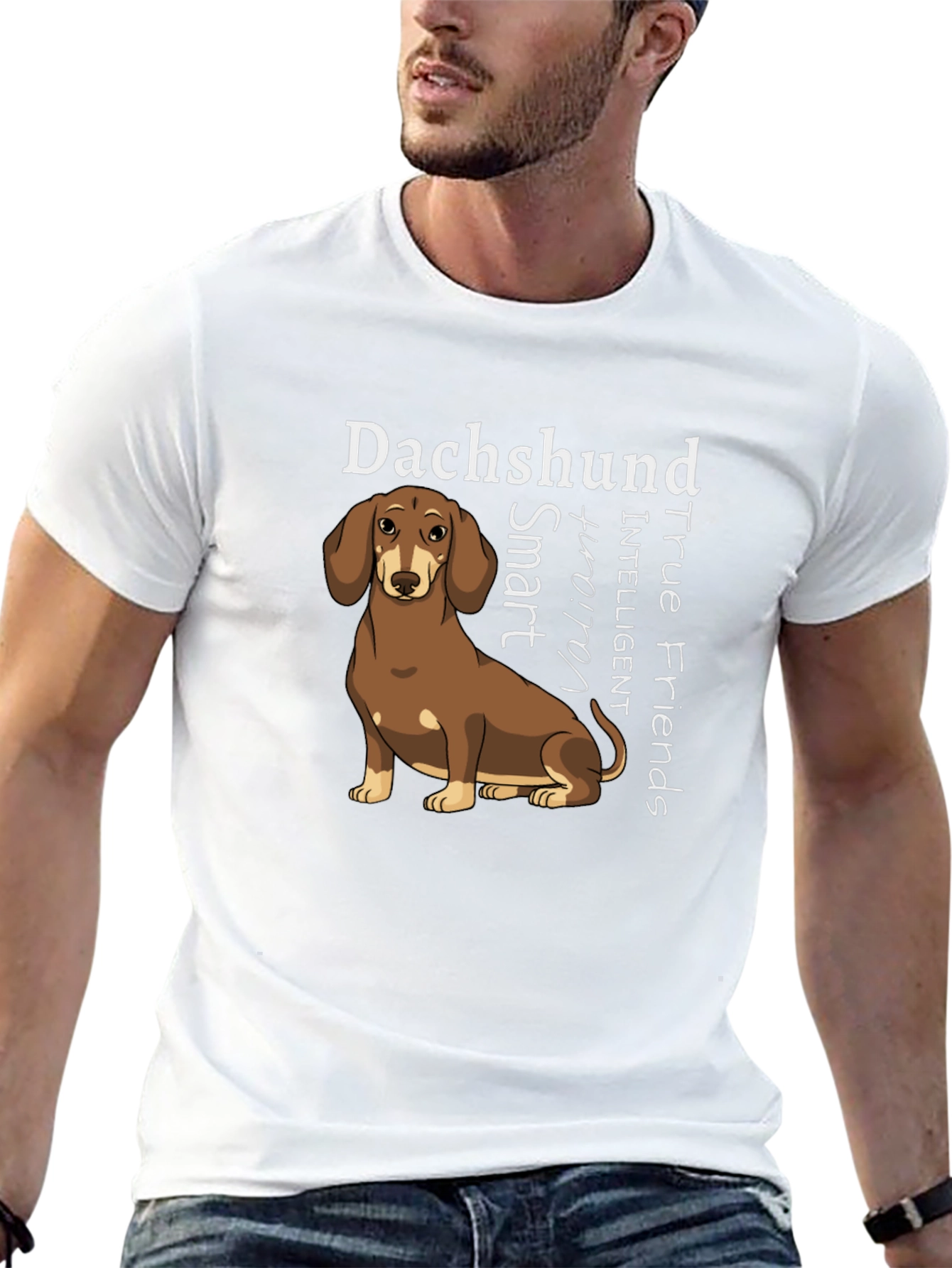 Dachshund True Friends Graphic Tee