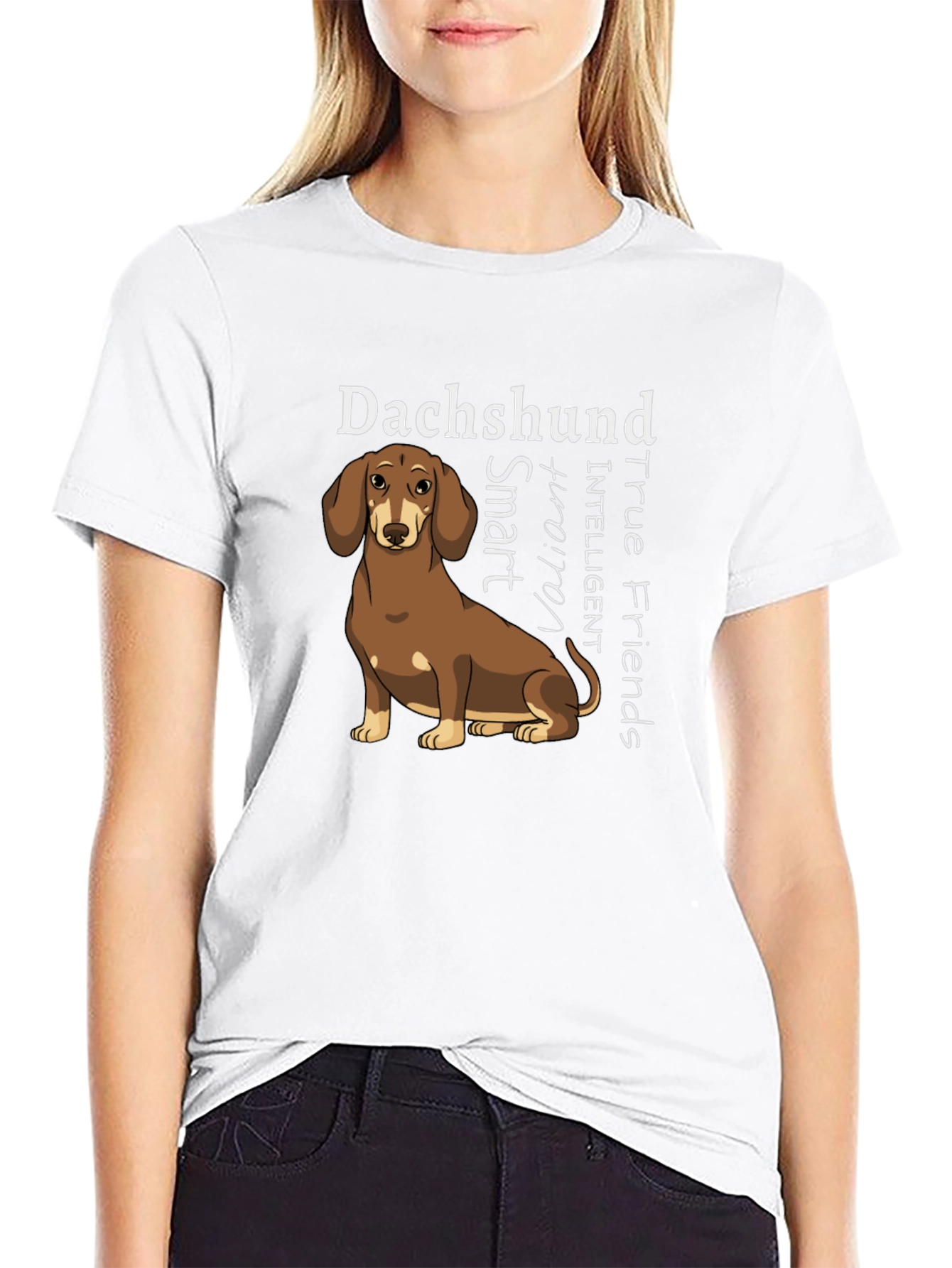 Dachshund True Friends Graphic Tee