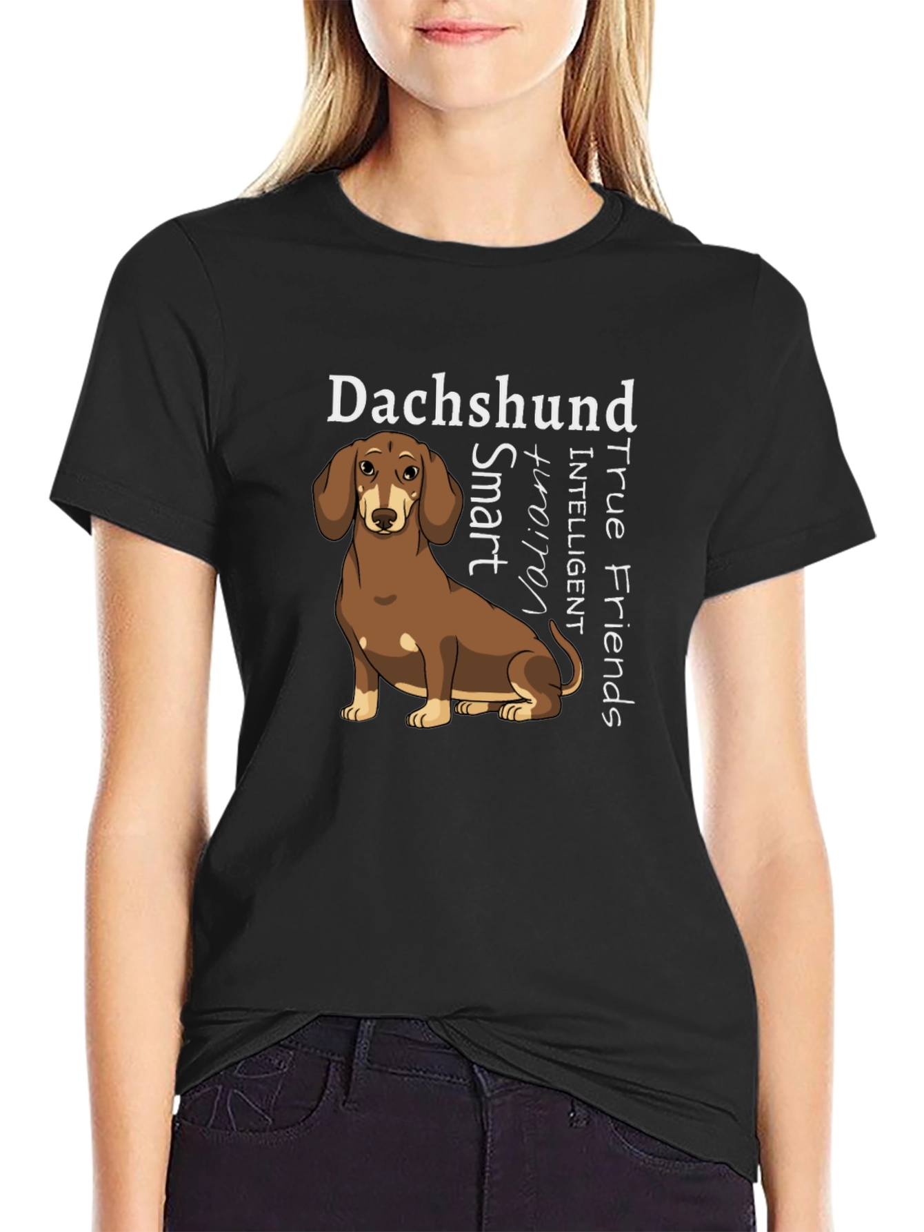 Dachshund True Friends Graphic Tee