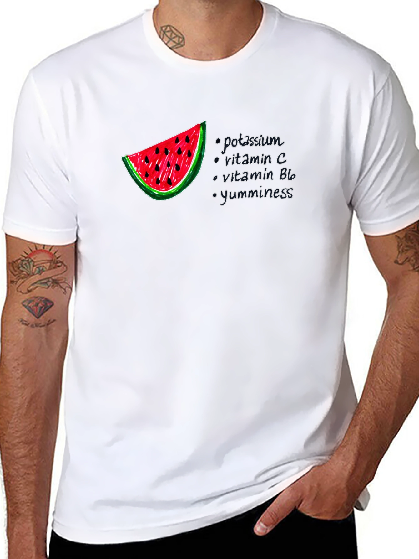 Watermelon Nutrients Graphic T-Shirt