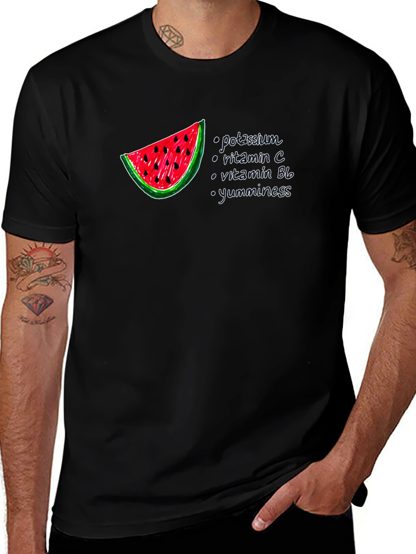 Watermelon Nutrients Graphic T-Shirt
