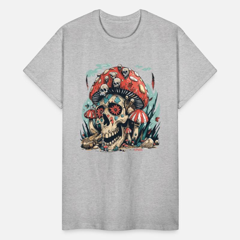 Aztec Forest Shrooms Skull