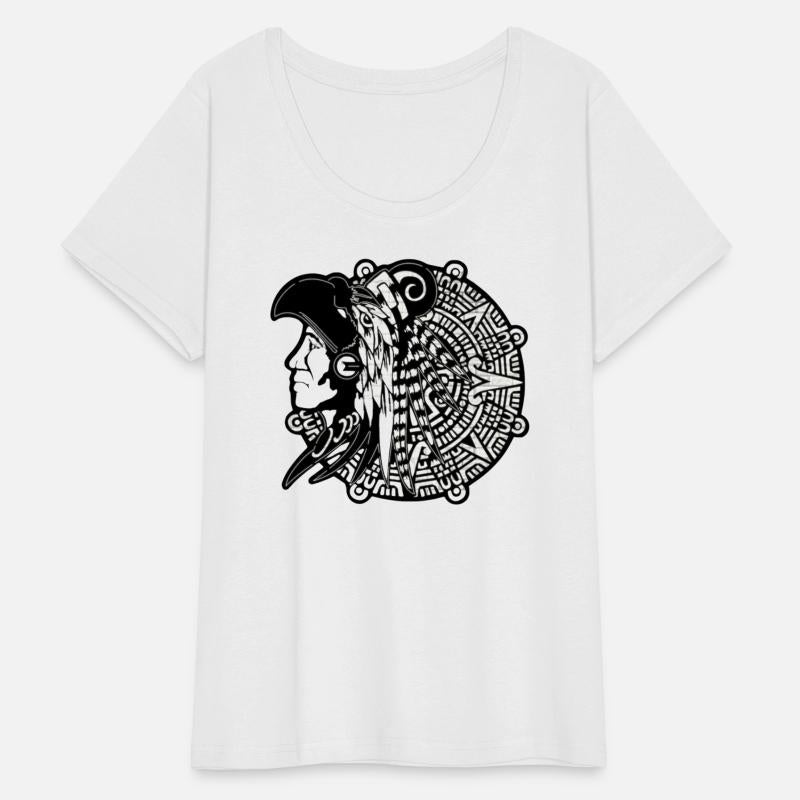 Aztec Head With Mayan Calendar