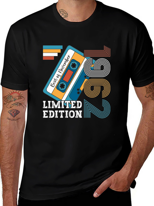 Limited Edition November 1962 Birthday Cassette Tape T-Shirt