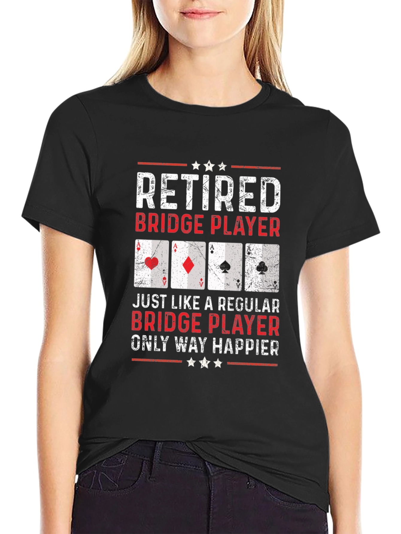 Retired Bridge Player Graphic Tee