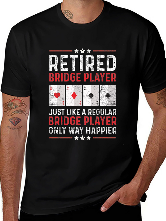 Retired Bridge Player Graphic Tee