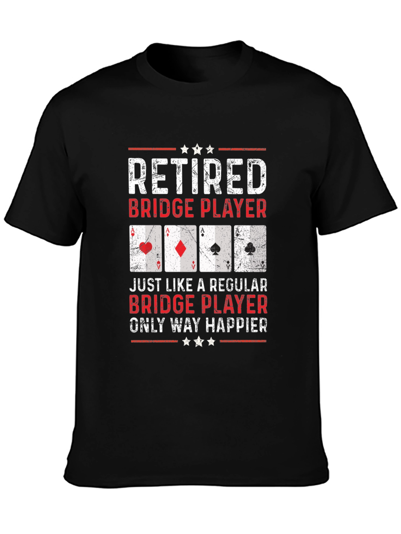 Retired Bridge Player Graphic Tee
