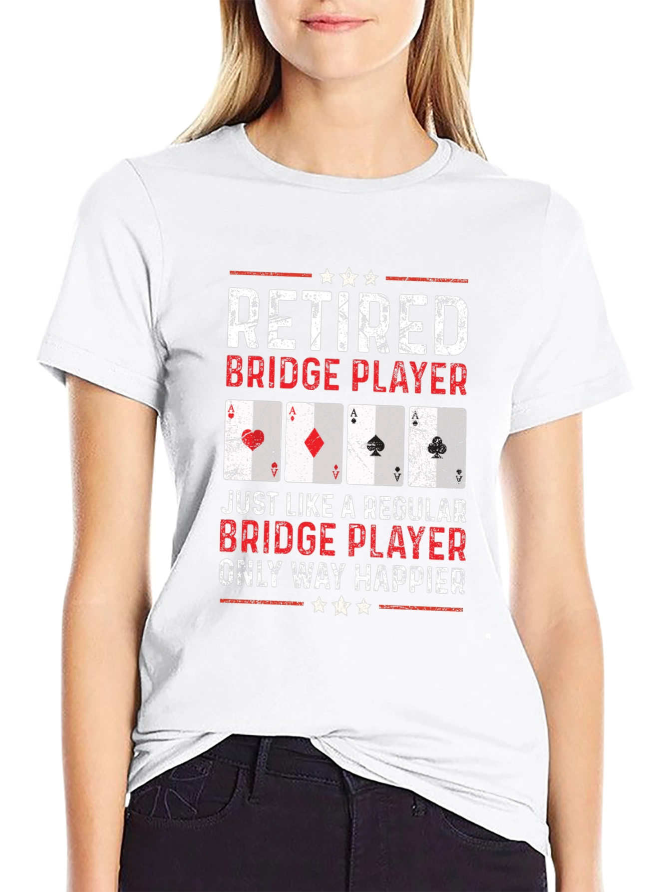 Retired Bridge Player Graphic Tee