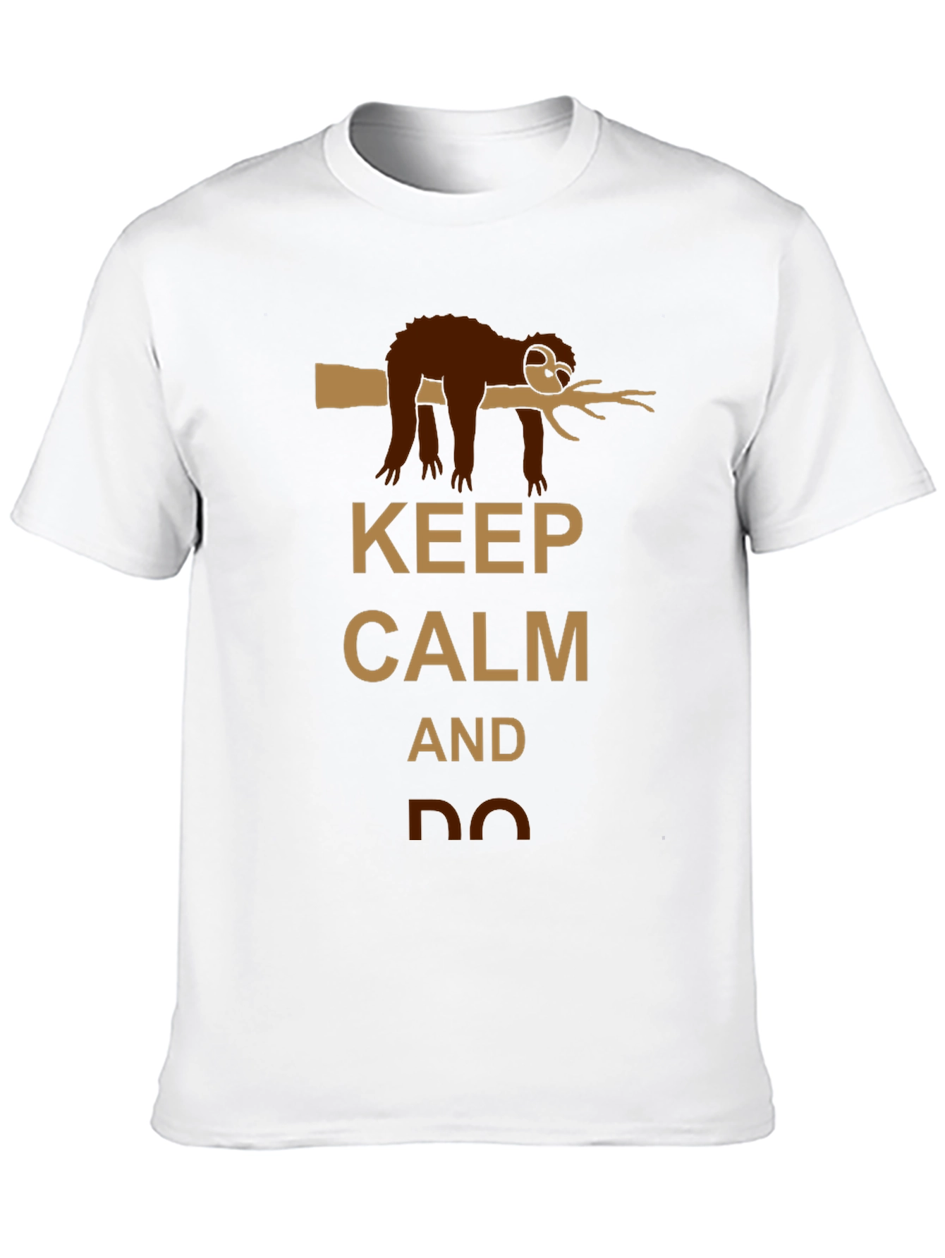 Keep Calm Sloth Graphic T-Shirt