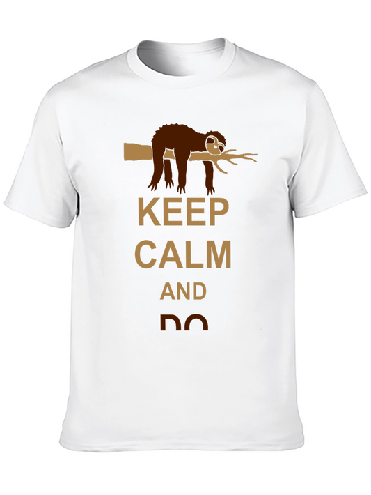 Keep Calm Sloth Graphic T-Shirt