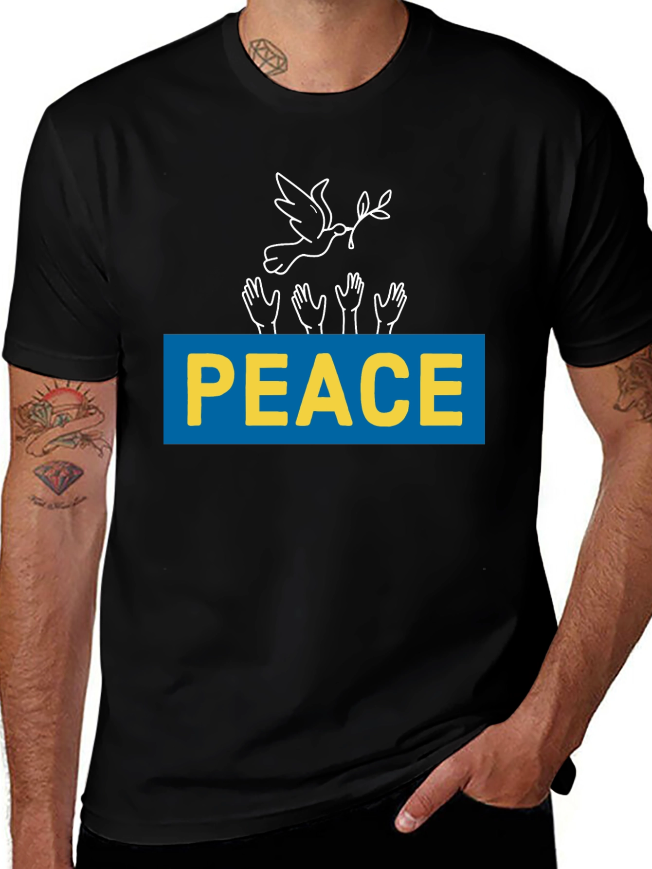 Peace for Ukraine Graphic T-Shirt