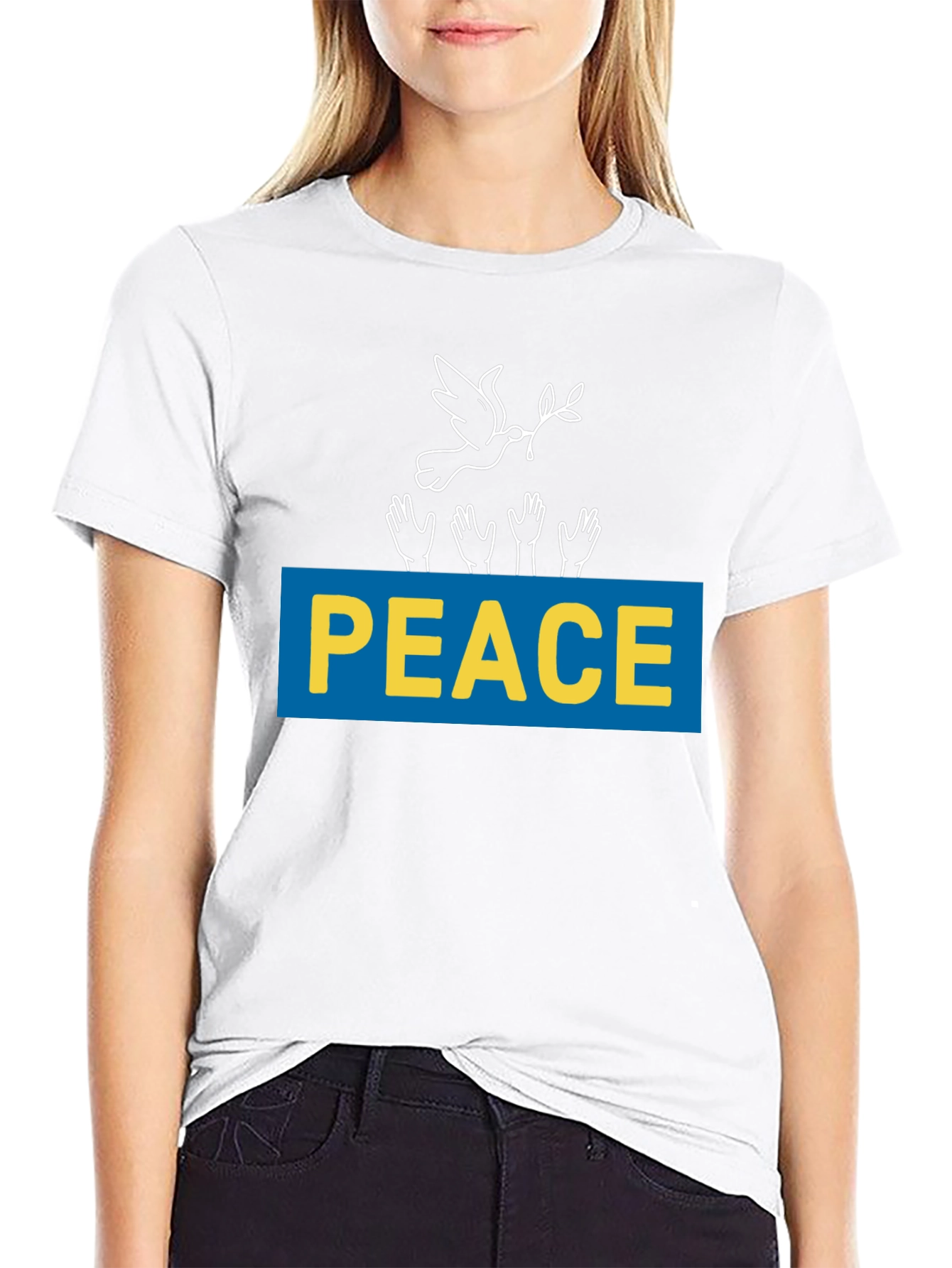 Peace for Ukraine Graphic T-Shirt