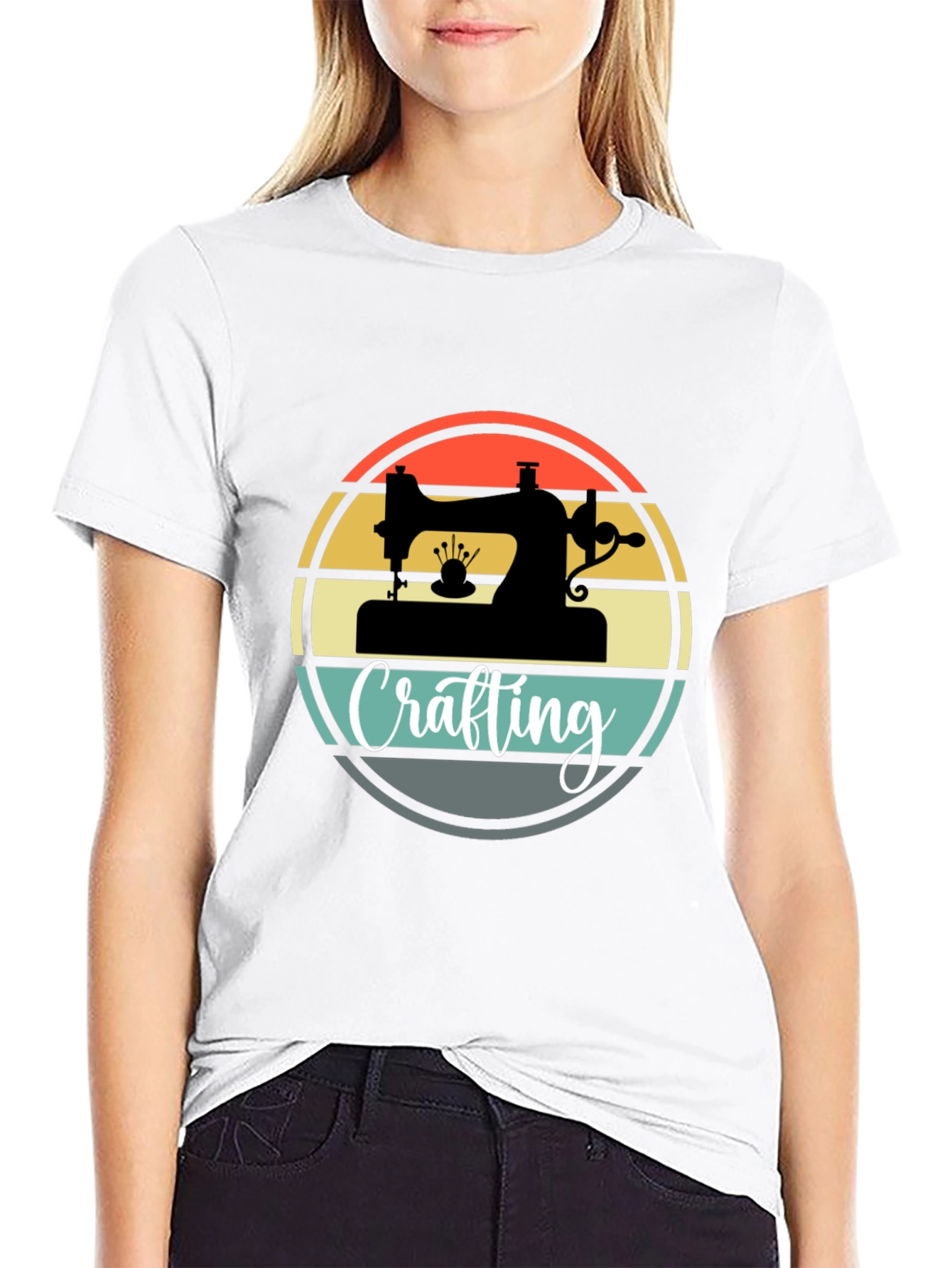 Crafting Sewing Machine Graphic Tee