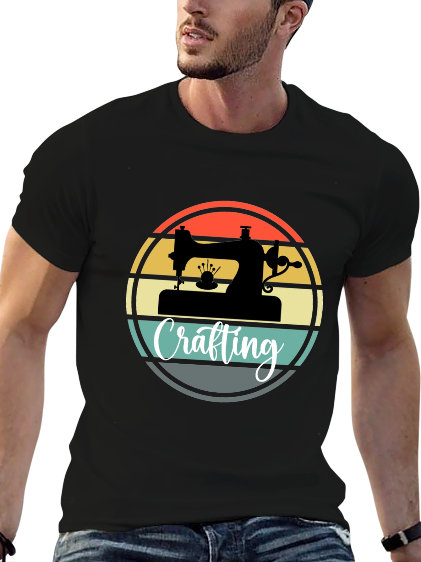 Crafting Sewing Machine Graphic Tee