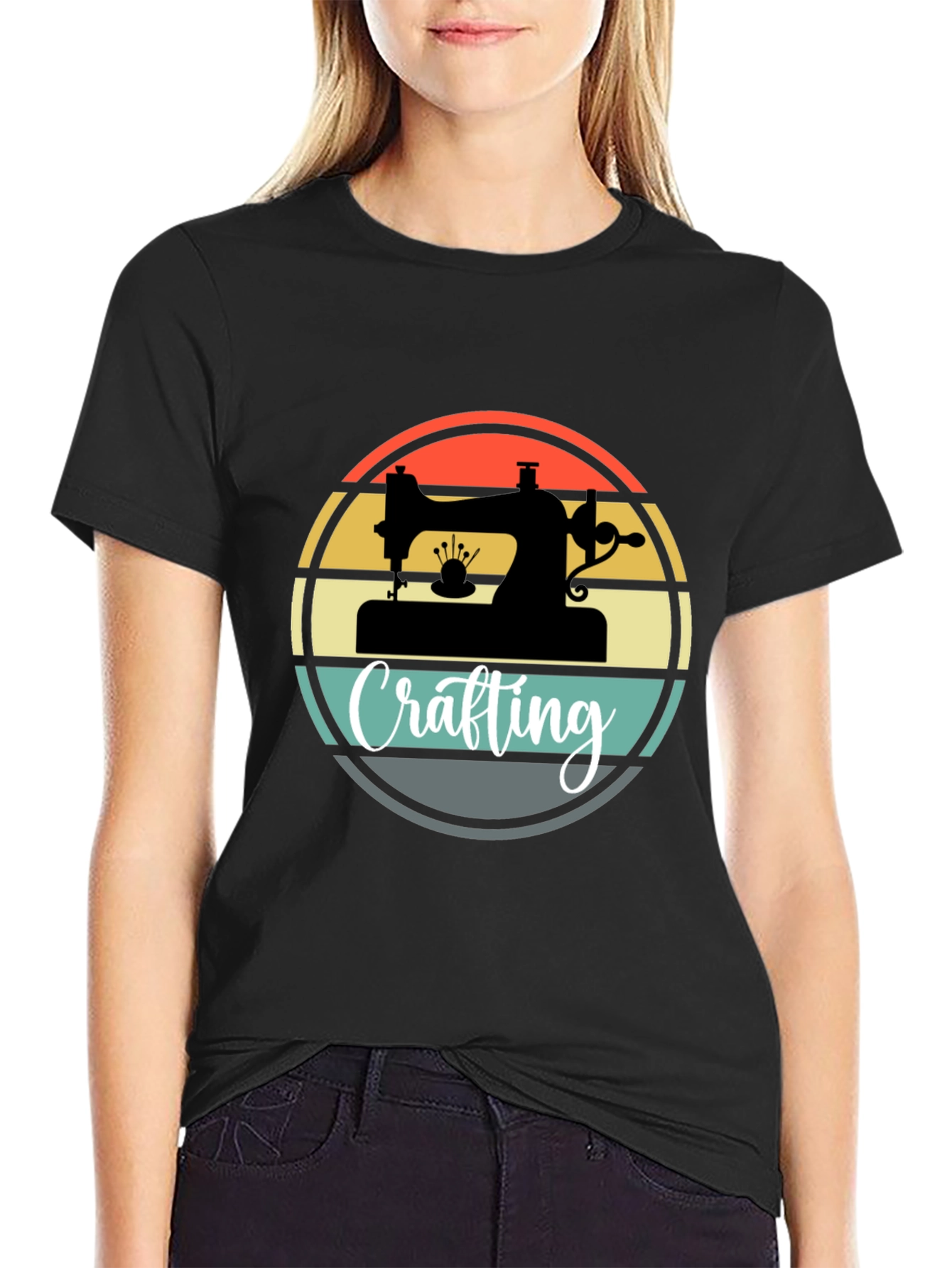 Crafting Sewing Machine Graphic Tee