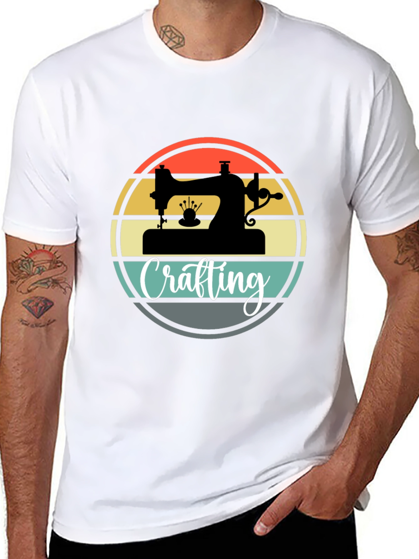 Crafting Sewing Machine Graphic Tee