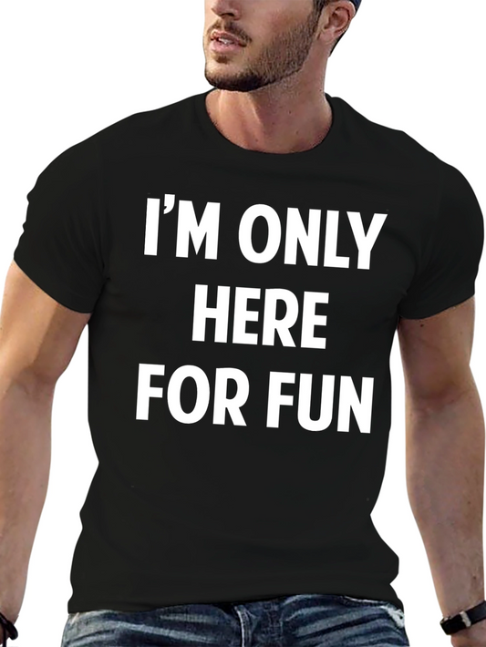 Fun Time Black Cotton Graphic Tee