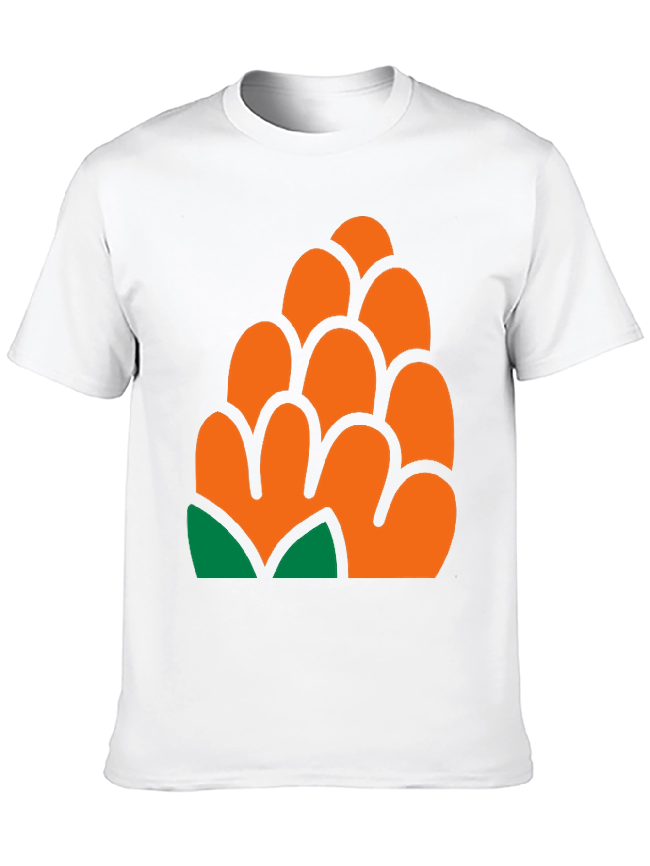 Pinecone Graphic Print T-Shirt - Casual Style